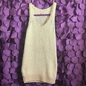 J Brand Woven Chunky Knit Tank Top